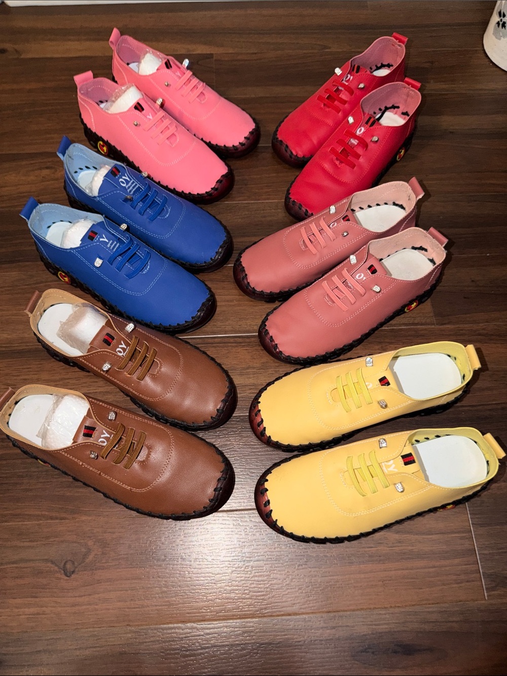 Casual Women’s Elastic Lace-Up Flats in Multiple Colors.